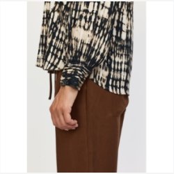 Soft Rebels - SRGinny Skjorte - Sand m. Sort M�nster