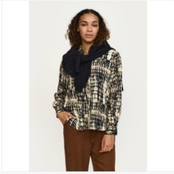 Soft Rebels - SRGinny Skjorte - Sand m. Sort M�nster