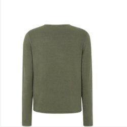 Soft Rebels - SRMarla O-Neck Rullekant Strik - Olivengr�n