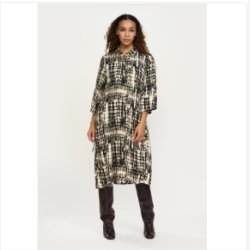 Soft Rebels - SRGinny Kjole - Sand m. Sort M�nster