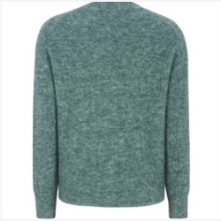 Soft Rebels - SRAlliy Cardigan Strik RWS - Petroleumsgr�n