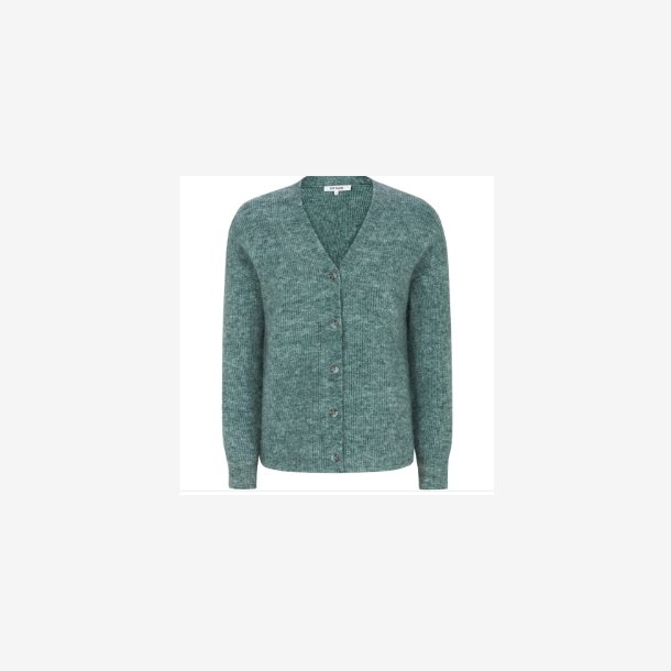 Soft Rebels - SRAlliy Cardigan Strik RWS - Petroleumsgr�n