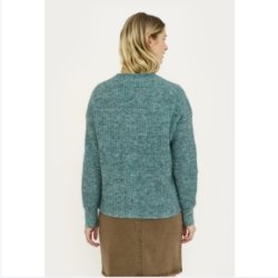 Soft Rebels - SRAlliy Cardigan Strik RWS - Petroleumsgr�n