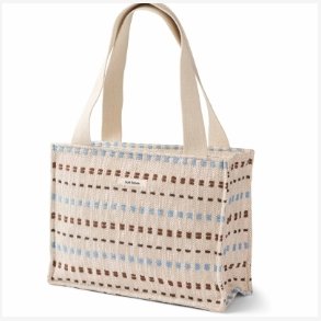 Soft Rebels - SRHaline Tote Bag - Natur m. Lysebl� Striber