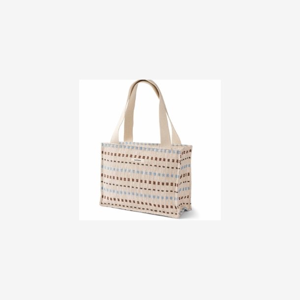 Soft Rebels - SRHaline Tote Bag - Natur m. Lysebl� Striber