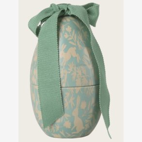 Maileg - P�ske�g m. sl�jfe og p�skeprint St�vet Mynte Metal 11x7x7cm.