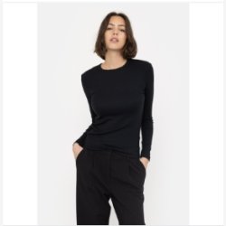 Soft Rebels - SRFenja O-hals Top - Sort