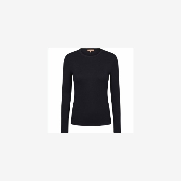 Soft Rebels - SRFenja O-hals Top - Sort