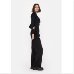 Soft Rebels - SRFenja O-hals Top - Sort