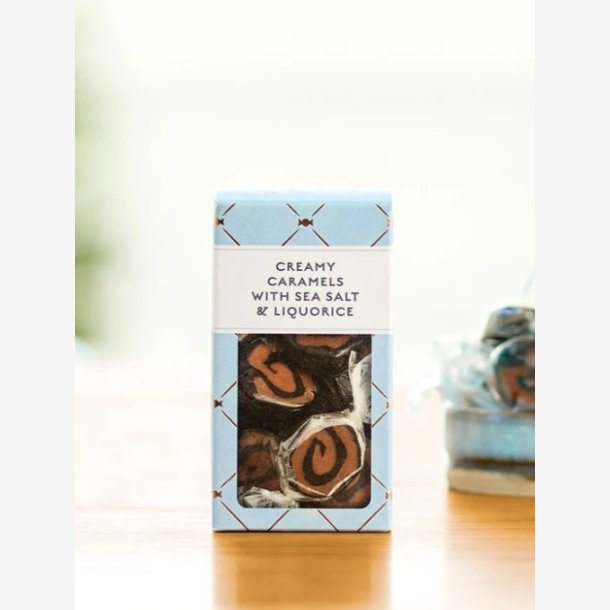 Karamel kompagniet - Fl�dekarameller m/lakrids og Sydesalt (Lille) 60g.