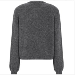 Soft Rebels - SRAllison O-hals Cardigan Strik RWS - M�rkegr� Meleret