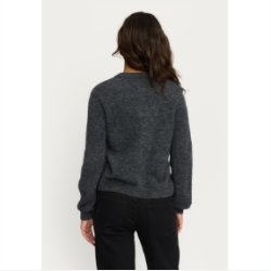 Soft Rebels - SRAllison O-hals Cardigan Strik RWS - M�rkegr� Meleret