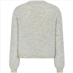 Soft Rebels - SRAllison O-hals Cardigan Strik RWS - Lysegr� Meleret