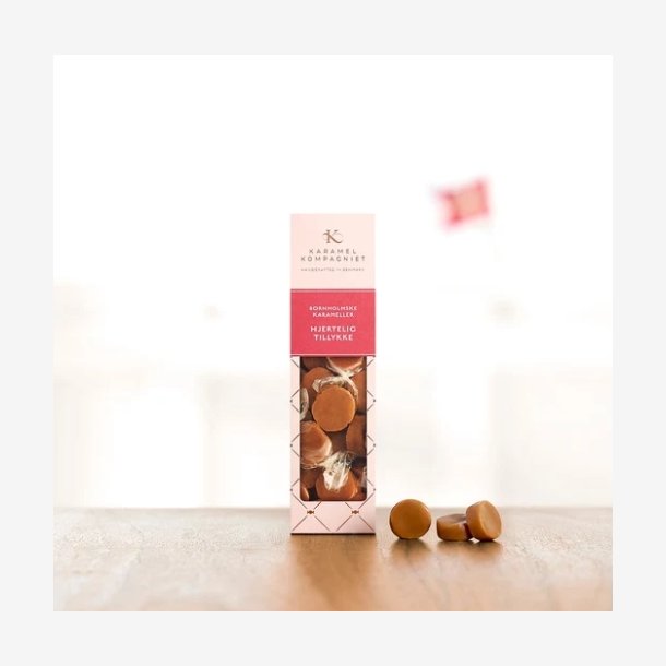 Karamel Kompagniet - Hjerteligt tillykke - Klassiske Fl�dekarameller 138 g.