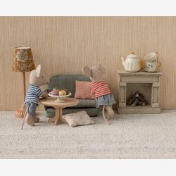 Maileg - Ovalt tr�sofabord t. dukkehus