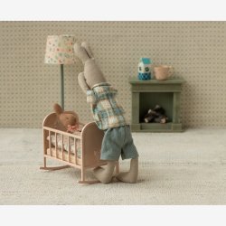 Maileg - Vugge til Babymus Lys rosa