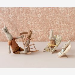 Maileg - Baby kanin, lysebl� tern H:11 cm.