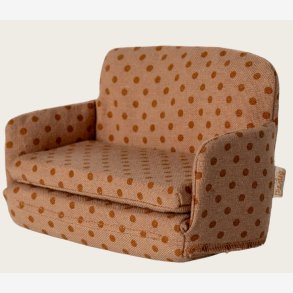 Maileg - Sovesofa t. dukkehus lyser�d m. prikker
