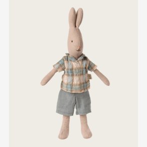 Maileg - Kanin m. Bluse og shorts H:24 cm.