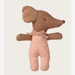 Maileg - Babymus i t�ndstik�ske Rosa H:10 cm.