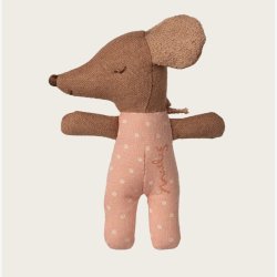 Maileg - Babymus i t�ndstik�ske Rosa H:10 cm.