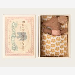 Maileg - Babymus i t�ndstik�ske Rosa H:10 cm.