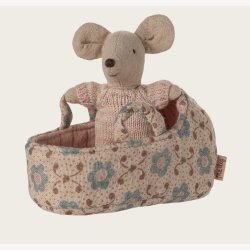 Maileg - Babymus i babylift Rosa
