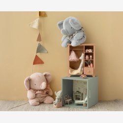 Maileg - Elefant plys Lyser�d H:45 cm.
