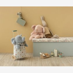Maileg - Elefant plys Lyser�d H:45 cm.