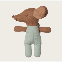 Maileg - Babymus i t�ndstik�ske Bl� H:10 cm.