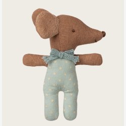 Maileg - Babymus i t�ndstik�ske Bl� H:10 cm.