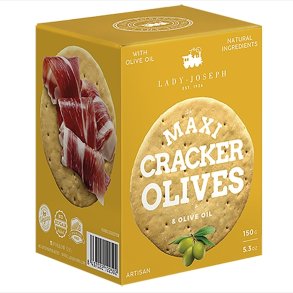Maxi Cracker - oliven 150 g.