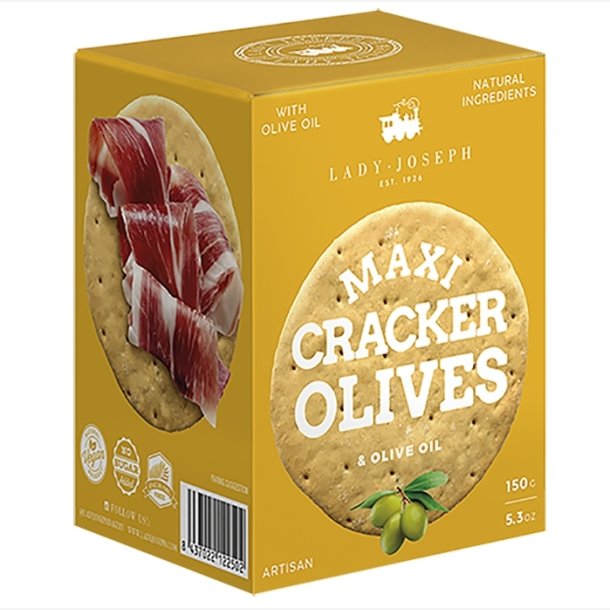Maxi Cracker - oliven 150 g.