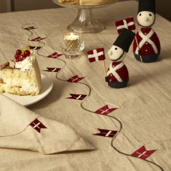 Speedtsberg hr stofserviet m/broderede flag 40x40cm. pk. m/4 stk. 