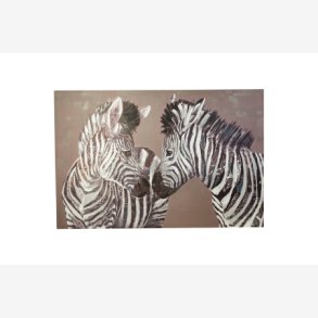 Speedtsberg - Lei billede/maleri Zebra Sort/Hvid 120 x 80cm