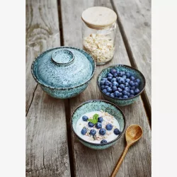 Madam Stoltz Stentjsskl petroleum/sort