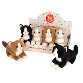 Teddy Hermann - Kat 20 cm - 3 assorterede