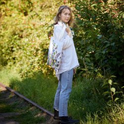 Jim Lyngvild - Stofnet Flower Garden kologisk Bomuld