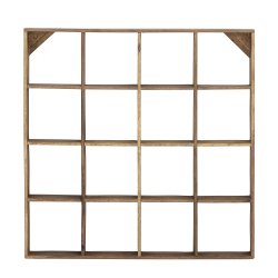 Bloomingville Tilo Vg Reol, brun genanvendt tr L: 70 H: 70 D: 10 cm. 