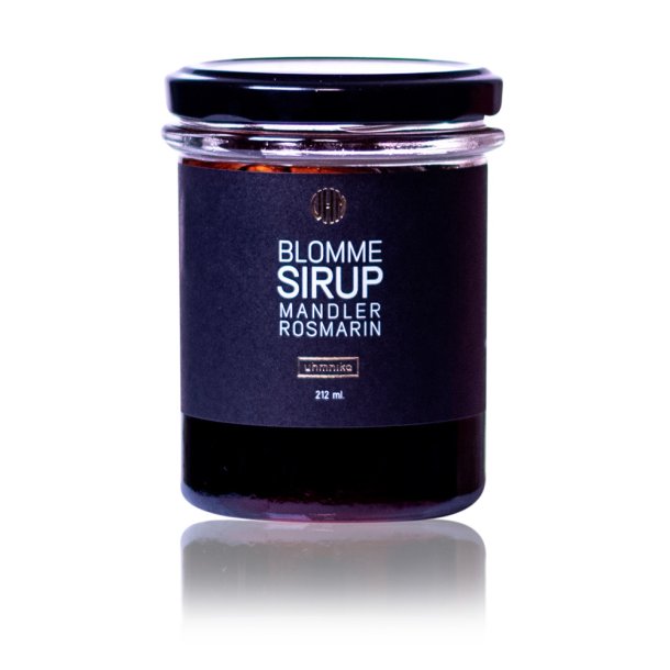 Uhmnika - Blommesirup m/mandler &amp; rosmarin 212 ml. 