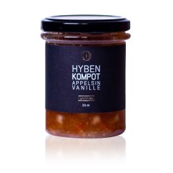 Uhmnika - Hybenkompot m/appelsin &amp; vanilje 212 ml. 