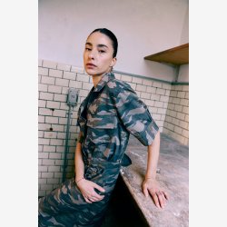 HUMBLE - Kjole Camouflage, 100% bomuld