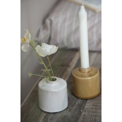 Ib Laursen keramik vase hvid 