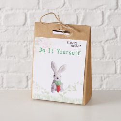 DIY Hobbys�t Kanin Hvid Sand, bomuld, polyester Stof, Snor11x5x15 cm