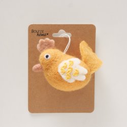 H�ngende h�ne figur H:4,5 B:6 cm Polystyrenskum, uld, polyester