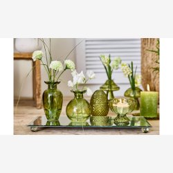 La Vida - Glas �g 12x8 cm Gr�n