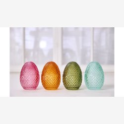 La Vida - Glas �g 12x8 cm Rosa