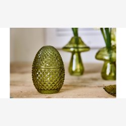 La Vida - Glas �g 12x8 cm Gr�n