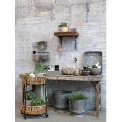 Chic Antique Skjuler m/hndtag i zink look