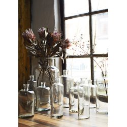 Madam Stoltz - Glasvase/Hurricane hndlavet UNIKA H: 34 D: 20 cm.